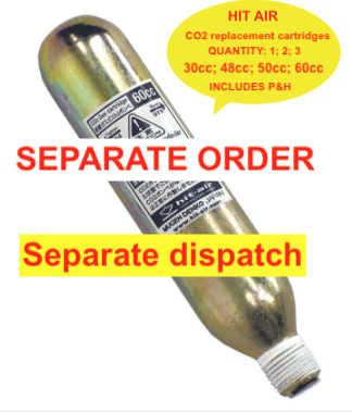 CO2 CARTRIDGES (Spare/Replacement) - Motorcycle & Horse Riding
