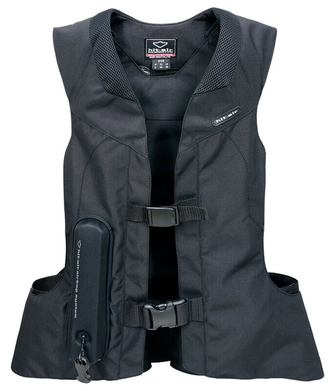 ST-H   Horse Riding light weight vest.  Dual rear bottom airbags, closed back with Back Protector.