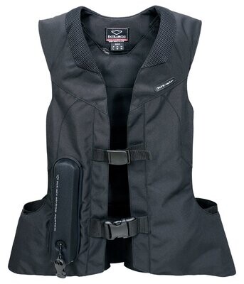 ST-H Horse Riding light weight vest.
Dual rear bottom airbags, closed back with Back Protector.