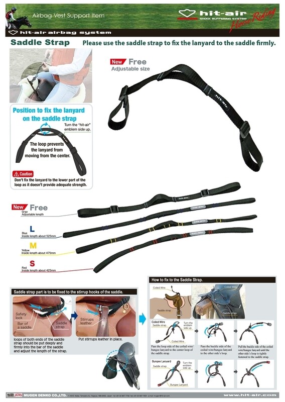 SADDLE STRAPS for Horse Riding  (connection for Lanyard to Saddle or stirrup horns)