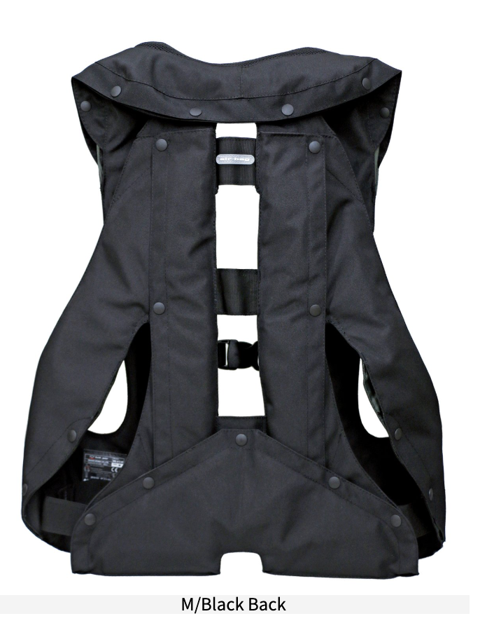 MLV3-H horse riding Harness Vest. CE Approved.  OPEN Back. Single rear bottom airbag.