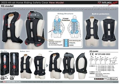 H2 - horse riding, harness style vest. (EU conformity) H2 - horse riding, harness style vest. (EU conformity)