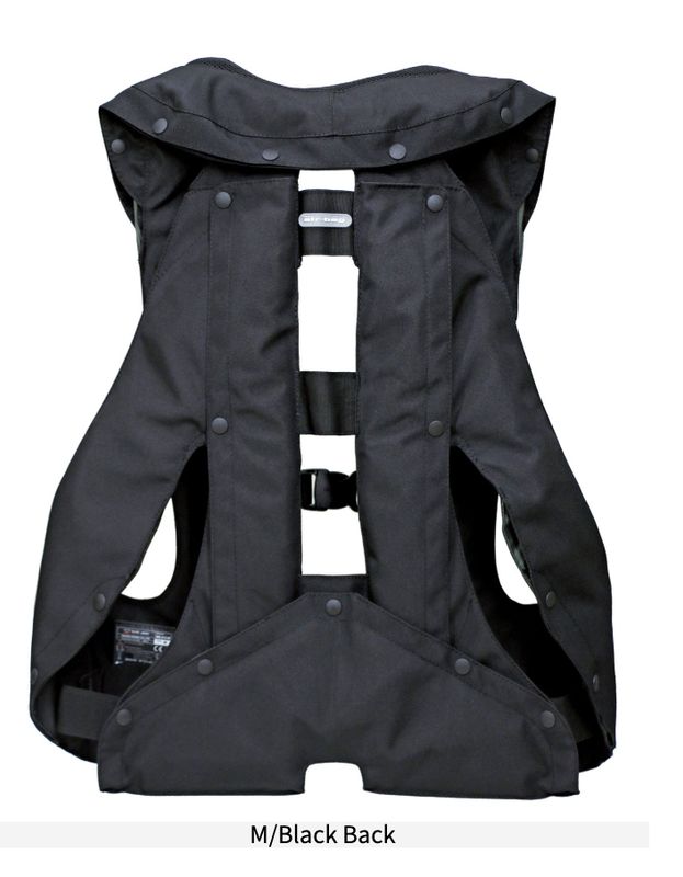 MLV3-H horse riding Harness Vest. CE Approved.  OPEN Back. Single rear bottom airbag.