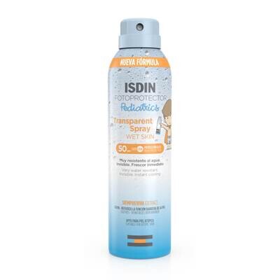 Fotoprotector ISDIN Transparent Spray Wet Skin Pediatrics SPF50