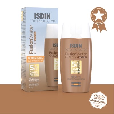 Fotoprotector ISDIN FusionWater Color Bronze SPF50 Fotoprotector ISDIN FusionWater Color Bronze SPF50