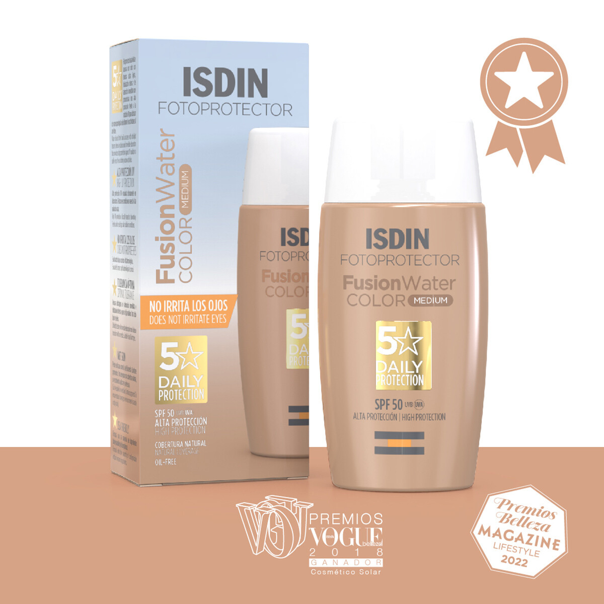 Fotoprotector ISDIN Fusion Water Color Medium SPF50