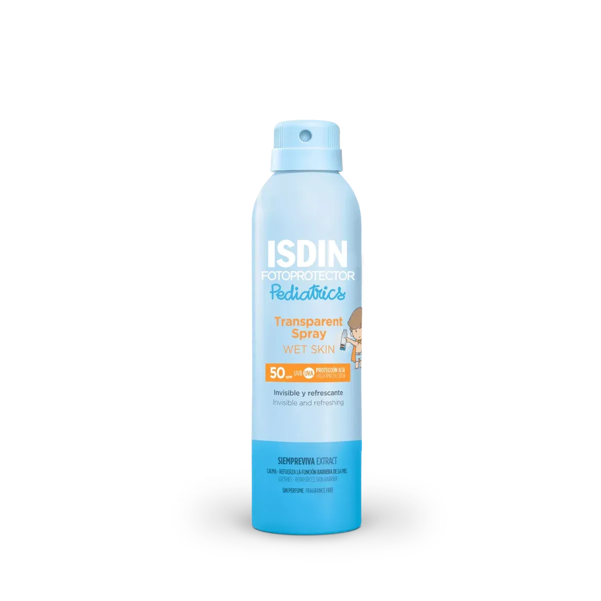ISDIN Fotoprotector Transparent Spray Wet Skin Pediatrics SPF50