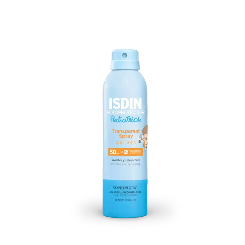 ISDIN Fotoprotector Transparent Spray Wet Skin Pediatrics SPF50