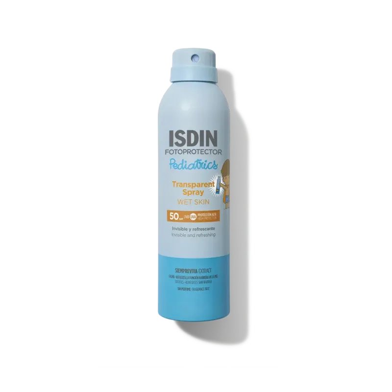 ISDIN Fotoprotector Transparent Spray Wet Skin Pediatrics SPF50