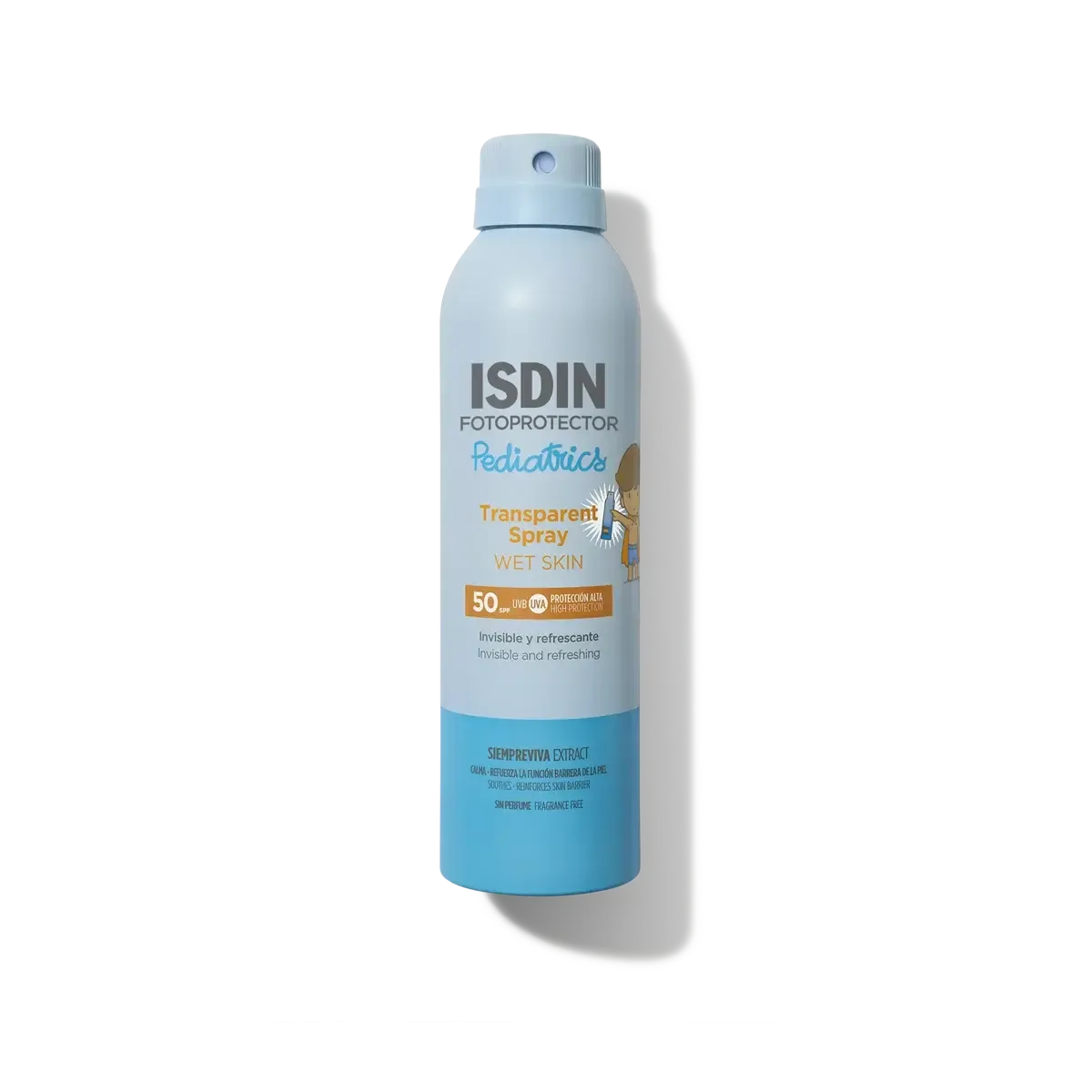 ISDIN Fotoprotector Transparent Spray Wet Skin Pediatrics SPF50