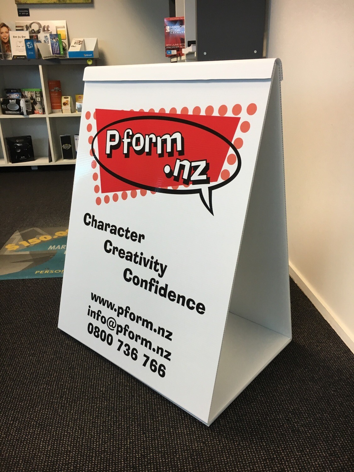 Fold Up Footpath Signs