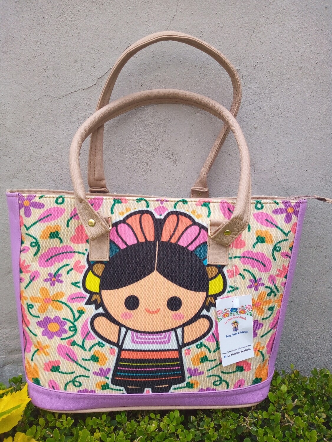Bolso cubeta yute español