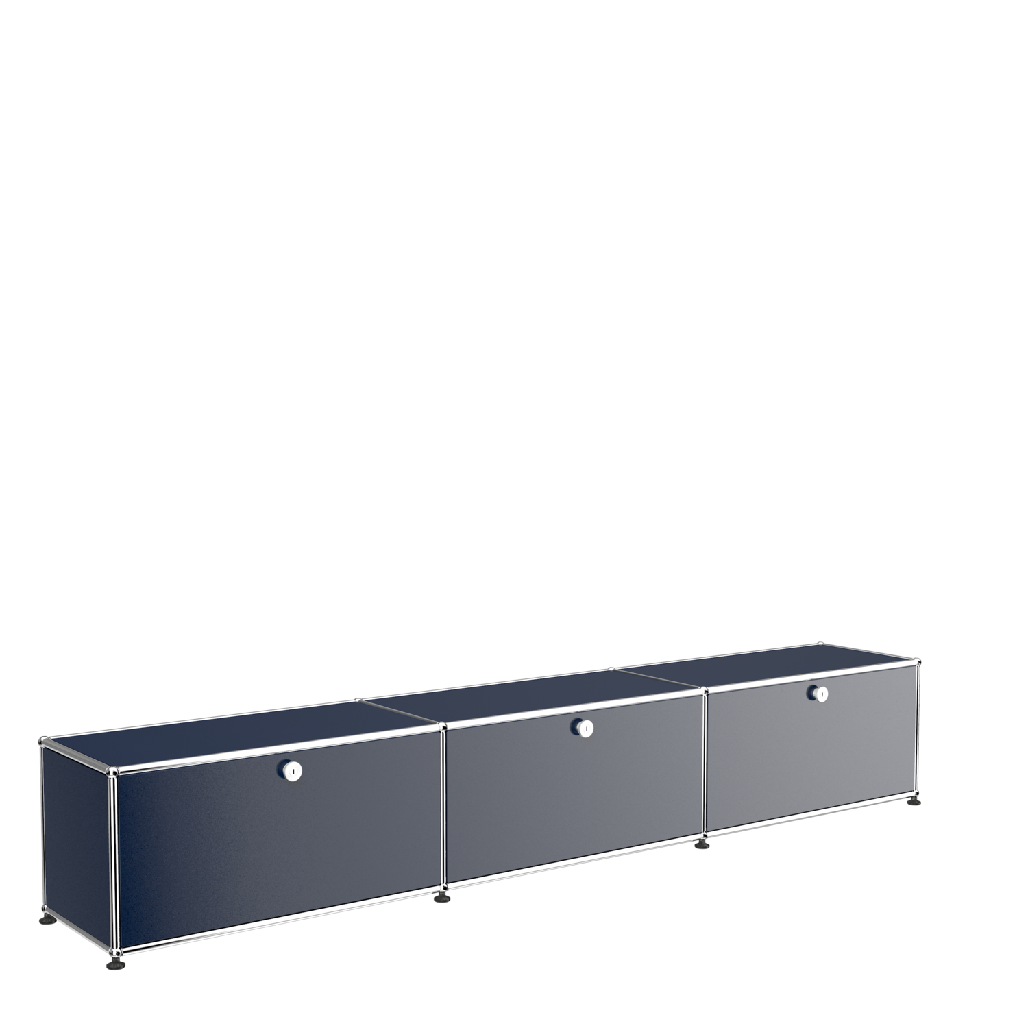 USM Haller TV/Hi-Fi-Möbel, Farbe: Stahlblau