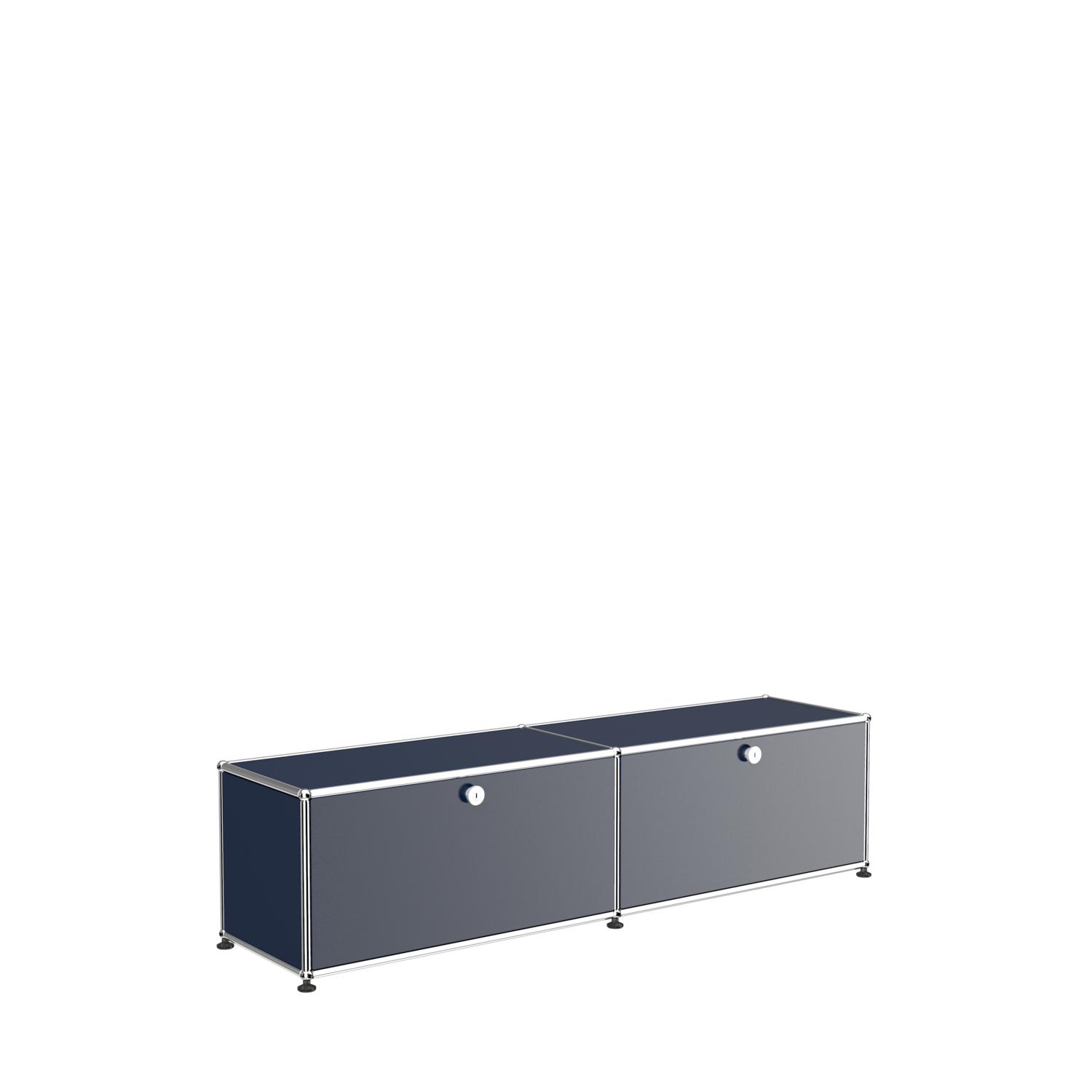 USM Haller TV/Hi-Fi-Möbel, Farbe: Stahlblau