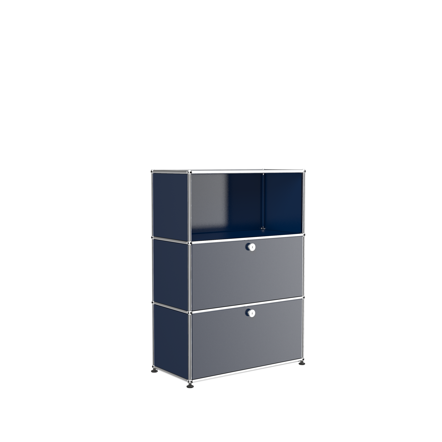 USM Haller Regal, Farbe: 34 Stahlblau
