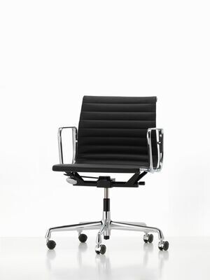 Vitra ALUMINIUM CHAIR EA 117 Bürostuhl, Leder Premium