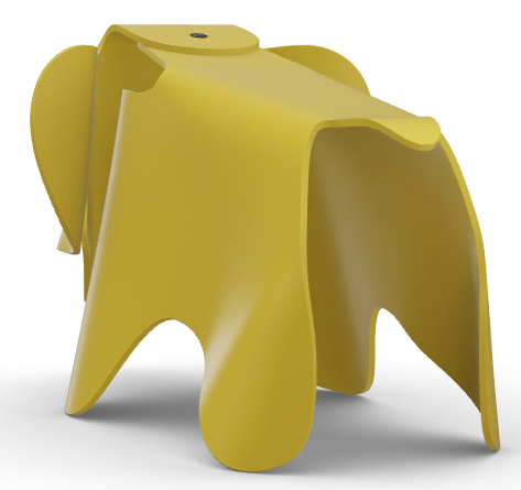 Vitra EAMES ELEPHANT Hocker, Struktur: Butterblume