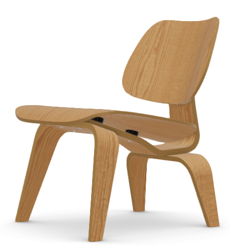 Vitra PLYWOOD GROUP LCW Sessel, Sitz und Rücken: Esche natur