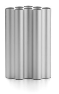 Vitra NUAGE Vase, Struktur: B 19.5 x T 11 x H 30 cm, hellsilber eloxiert