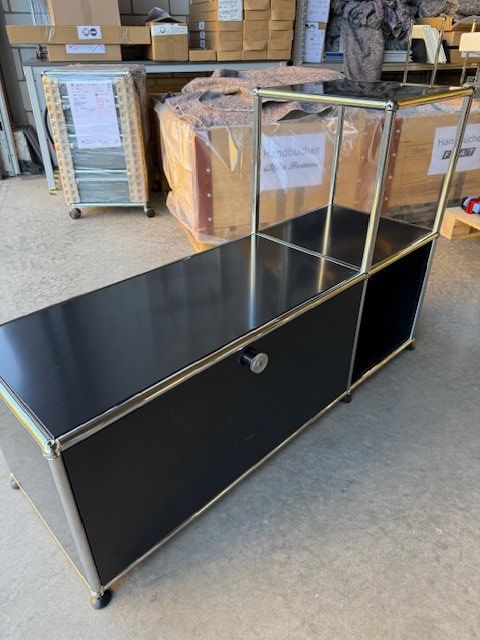 ​USM kleines Sideboard, schwarz, gebraucht