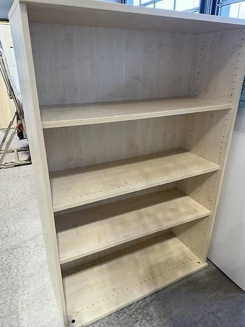 Regal mit 3 verstellbaren Tablaren, Ahornmotiv, Occasion Regal mit 3 verstellbaren Tablaren, Ahornmotiv, Occasion