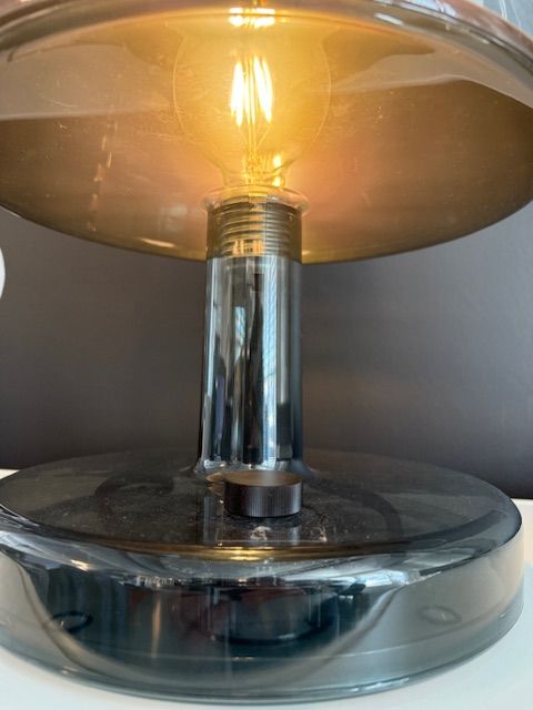 Tischlampe Trans Parent, mit Silber Schirm, Ausstellungsmodel