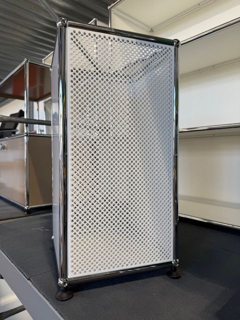 USM Haller Schirmständer, weiss, Ausstellungsmodel