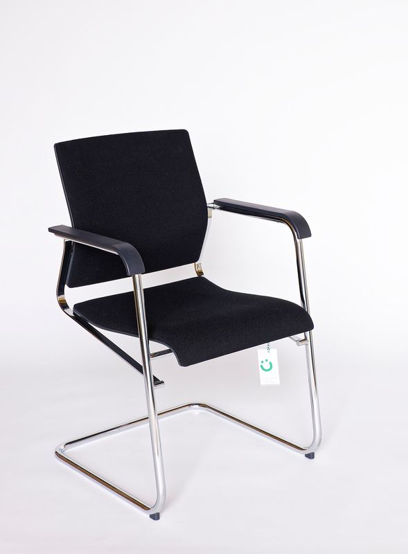 WILKHAN Sito Freischwinger, schwarz, Ausstellungsmodell