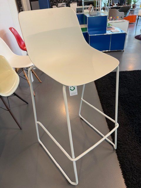 BRUNNER Barhocker Crona, weiss, Ausstellungsmodell