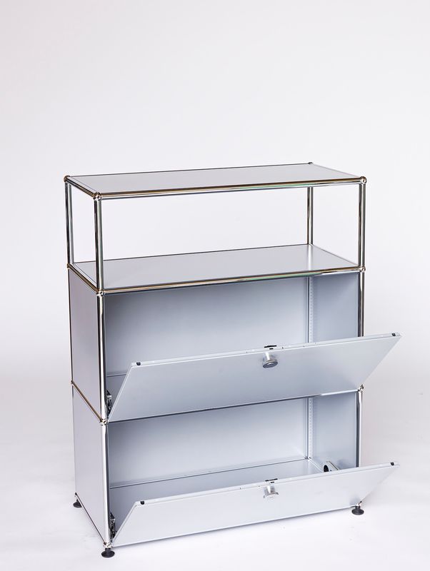 ​USM HALLER Regal, mattsilber, gebraucht