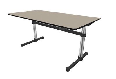 USM Kitos Tisch höhenverstellbar, 160x80, pebble, neu USM Kitos Tisch höhenverstellbar, 160x80, pebble, neu