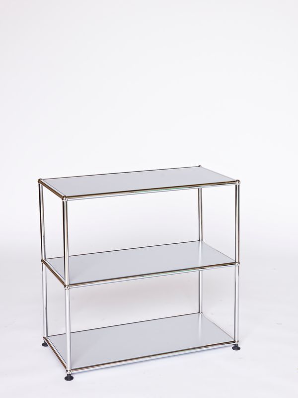 USM HALLER Regal, mattsilber, Ausstellungsmodell