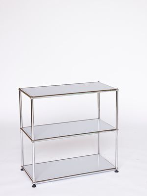 USM Regal, mattsilber, Ausstellungsmodell