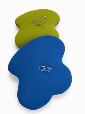 GÖTESSONS Decken-Akustik, blau/grün, gebraucht GÖTESSONS Decken-Akustik, blau/grün, gebraucht