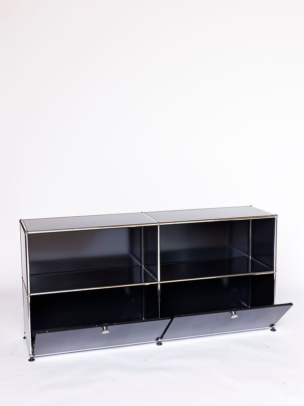 USM HALLER Sideboard, graphitschwarz, neu