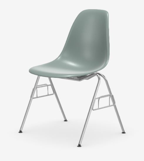 VITRA Plastic Side Chair DSS N, grau, gebraucht
