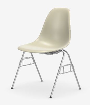 VITRA Plastic Side Chair DSS N, kieselstein, gebraucht VITRA Plastic Side Chair DSS N, kieselstein, gebraucht