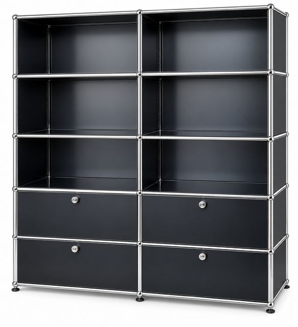 USM Regal, schwarz, gebraucht