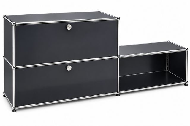 USM Sideboard, schwarz, alte Generation, gebraucht USM Sideboard, schwarz, alte Generation, gebraucht