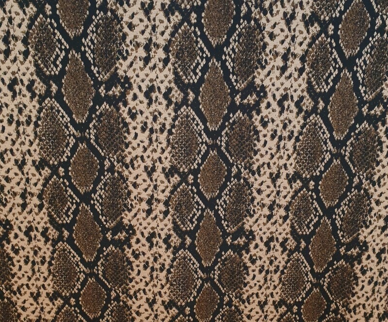 Knit fabric Jacquard jersey  Snake design