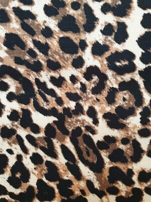 Animal Print Cotton Spandex Leopard dress fabric 