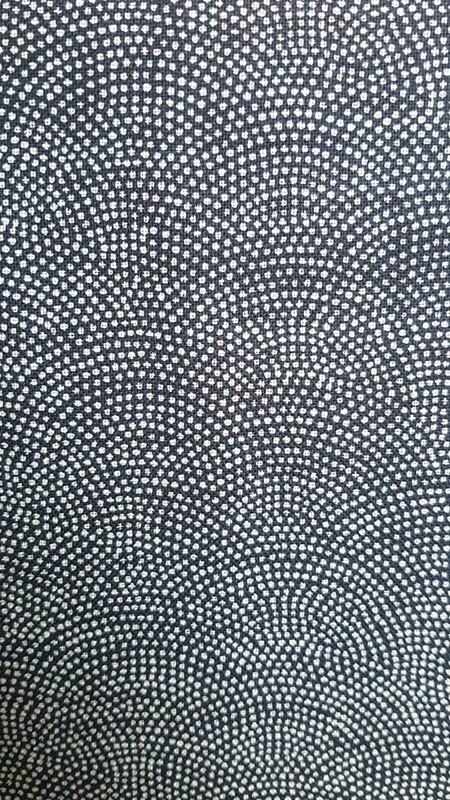 Japanese Cotton print  fabric Indigo blue  from Sevenberry