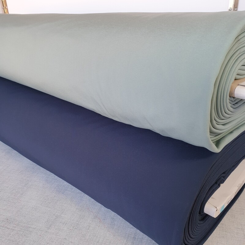 Softshell fleece showerproof breathable fabric suitable for  outdoor wear. jackets and coats. Steel blue (navy)  Duckegg blue or Teal
