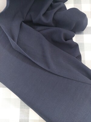 Linen/ Viscose Blend fabric in Navy