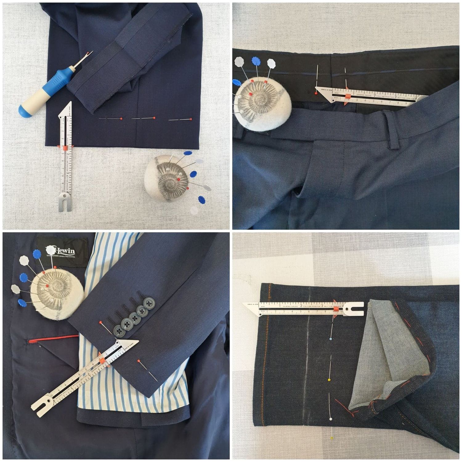 Sewing techniques to alter menswear. Saturdays 28th Feb & 7th & 24th March 2026
