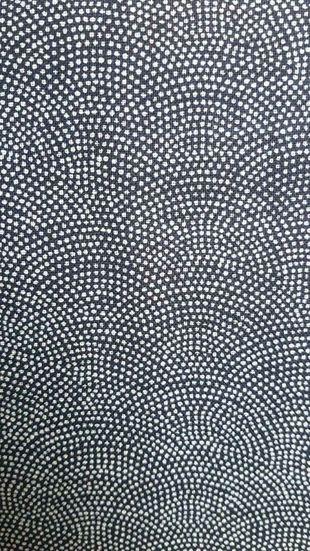 Japanese Cotton print  fabric Indigo blue  from Sevenberry