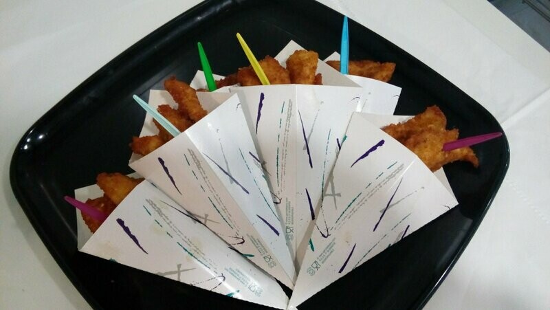 Cucurucho fingers de pollo crujiente