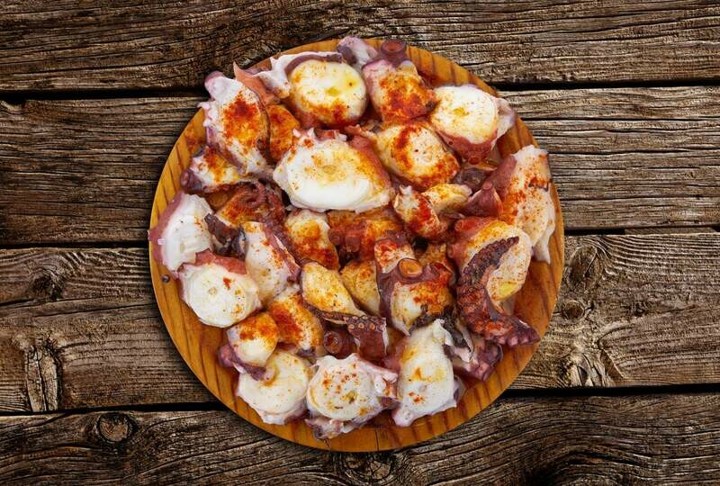 Ración de Pulpo a la gallega con sus cachelos