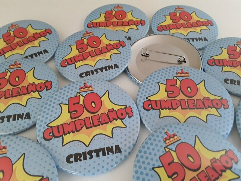 Chapas para un cumple molón