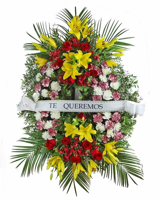 Corona funeraria variada